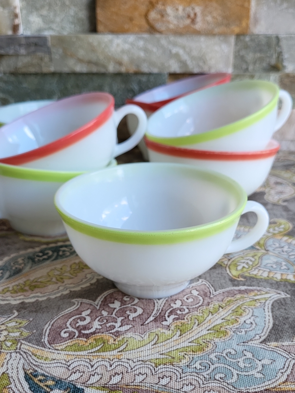 PYREX! - Vintage 1950's Era Tea Cups